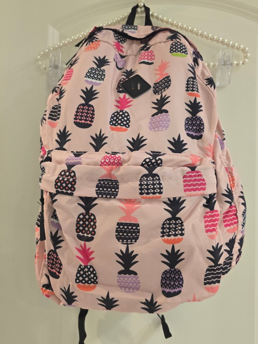 NWT Lightweight Foldable Pink Pineapple Backpack